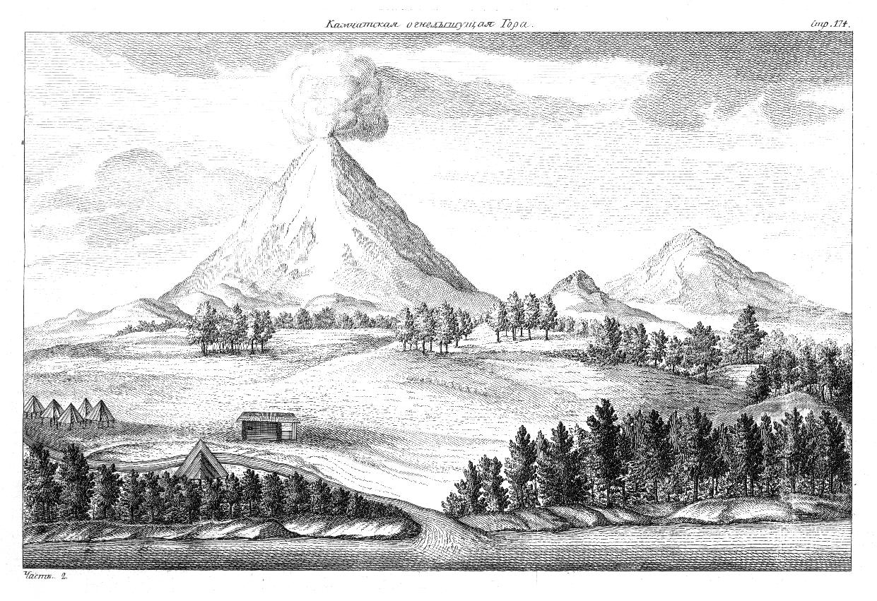 Фото 4. Der_Berg_Kamtschatka_(aus_Krascheninnikow_Opisanie_Zemli_Kamcatki) commons.wikimedia.org.jpg